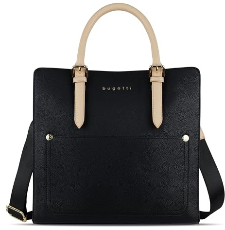bugatti Ella Handtasche L für Damen, Frauen Tasche groß, Damenhandtasche