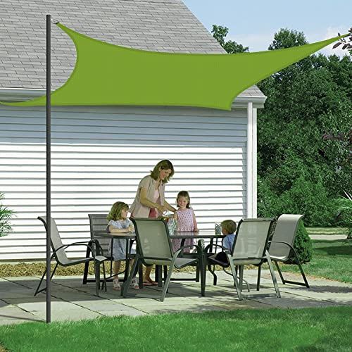 Sonnensegel Regenfest und Wasserdicht mit UV Schutz, Quadrat 4x4m, Sonnensegel für Balkon Garten Terrasse Sonnenschutz Sichtschutz Windschutz Wasserfest Wetterfest - Grün