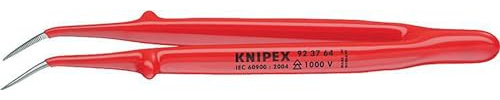 Knipex Präzisions-Pinzette VDE gewinkelt Fein gezahnt