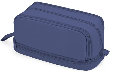 Howala Pencil Case Large Capacity Pencil Pouch for Girls Boys Women Men, Dark Blue