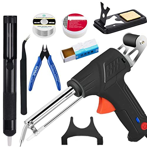 Generic 60W One-Handed Soldering Iron Gun, Mica Heating Core, 450°C, 1.2M Power Cord, Electronics Assembly, DIY Home Repairs, Jewelry Making, Metal Work
