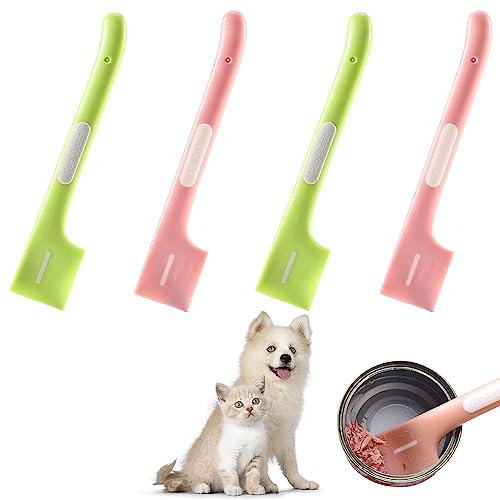 Amaxiu Lot de 4 cuillères à nourriture pour chien et chat