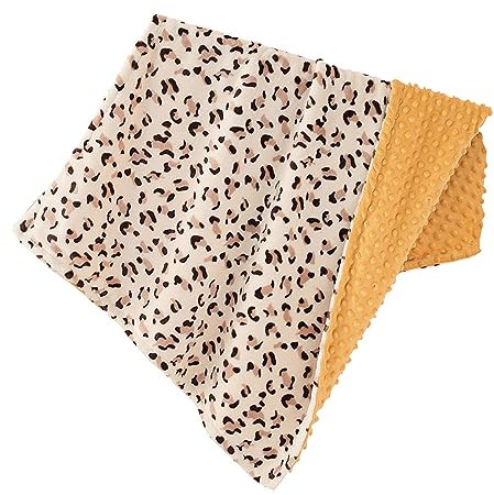 Couverture bébé, Couverture bébé en Flanelle Chaude à Pois pour 4 Saisons (Imprimé léopard)