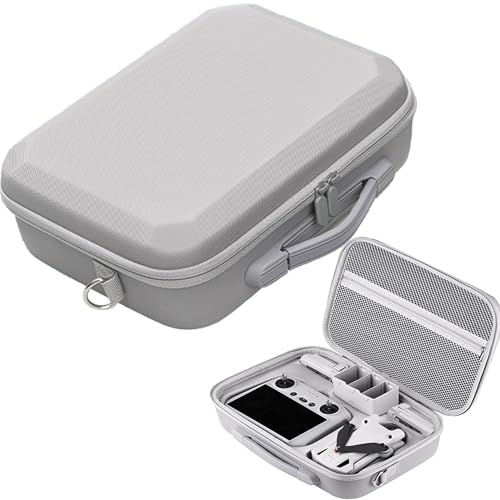 YUEMING mini 3 Pro Bolsa de Almacenamiento PU para DJI 3 Pro y Accesorios, Estuche de Transporte y Bolsa de Hombro Portátil