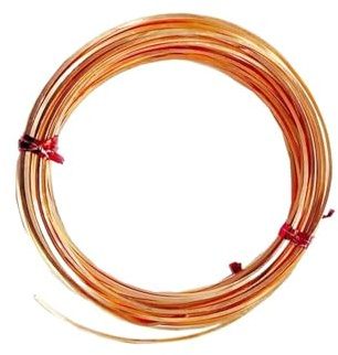AQXYWUIO 0,6 mm 0,8 mm 1 mm quadratischer Kupferdraht for Schmuck, Ringe, Armbänder, Ohrringe, Bastelherstellung (Color : 0.8mm x 6M)