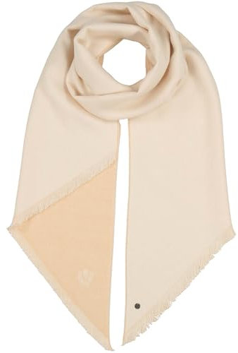 FRAAS Damen-Schal aus Cashmink zweifarbig - 45 x 200 cm - Feiner als Cashmere - Perfekt für Herbst und Winter - Made in Germany Honest White