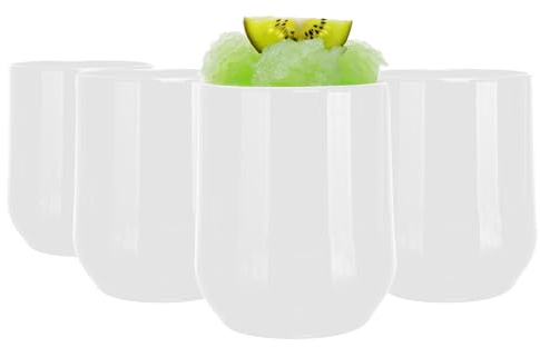 Glasmark Vasos para beber, vasos para tragos largos, vasos para agua, vasos para zumo, vasos para cóctel, aptos para lavavajillas, perfectos para el hogar, restaurantes y fiestas, juego de 4, 300 ml