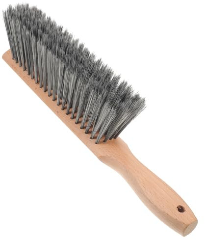 BELLIFFY Handbesen Mit Holzgriff Weiche Staubbürste Für Sofa Bett Und Bank Stabile Reinigungsbürste Für Kleine Flächen Vielseitig Einsetzbar in Haus Auto Und Büro Langlebig Und Ergonomisch