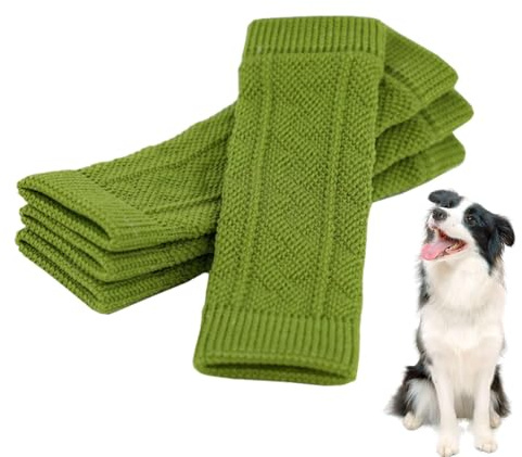 Ellenbogenschützer für Hunde, Armmanschette für Hunde, beheizte Beinsocken, 4 Stück, Ellenbogenschutz für Haustiere, Beinschoner, Ellenbogenschutz für Hunde
