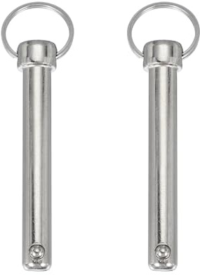 QUARKZMAN Schnellspannstift, Durchmesser 1/2 (12mm) Nutzlänge 2,76 (70mm) Gesamtlänge 4,41 (112mm) Bimini Top Pin Marine Hardware Kohlenstoffstahl für Bootszubehör, Packung mit 2