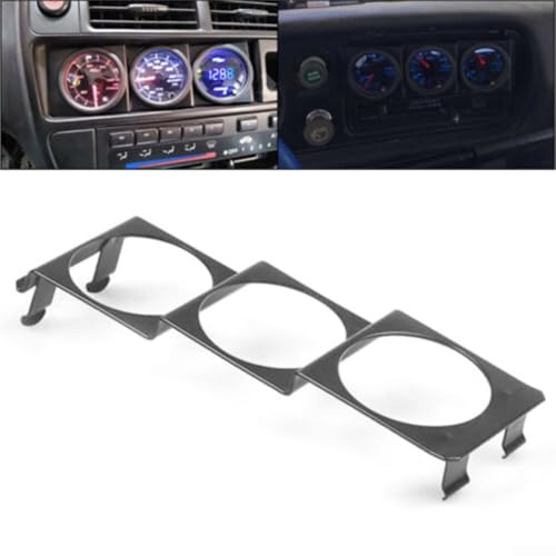 Support pour instrument de voiture, support de jauge de tableau de bord, fente radio stéréo simple, triple, panneau de jauges décalées