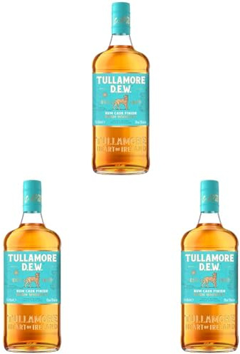 Tullamore DEW Caribbean Rum Cask Finish Irish Whiskey, 70cl (Packung mit 3)