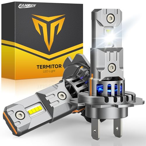 FAHREN Upgraded & Brightest H7 Led Bulbs, (𝟏,𝟐𝟎𝟎%) 𝟏𝟐𝐗 𝟗𝟎,𝟎𝟎𝟎𝐋𝐌 Ultra Bright 6500K H7 fog light, Mini Size No Adapter Needed.IP68 Waterproof,Plug and Play, Pack of 2