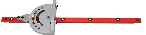 KIMISS Calibre de Inglete para Sierra de Mesa de Precisión, ángulo de Aleación de Aluminio, Calibre de Inglete Ajustable con Escala, Herramientas de Carpintería con Diseño Universal