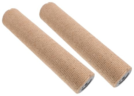 Ciieeo 2 Stück Sisal Kratzstamm Ersatz für Katzenkratzbaum 30cm Vertikaler Katzenkratzbaum Eckwand Ersatz Selbstgemacht Katzenmöbel Kratzsäule aus Langlebigem Sisal und ABS für