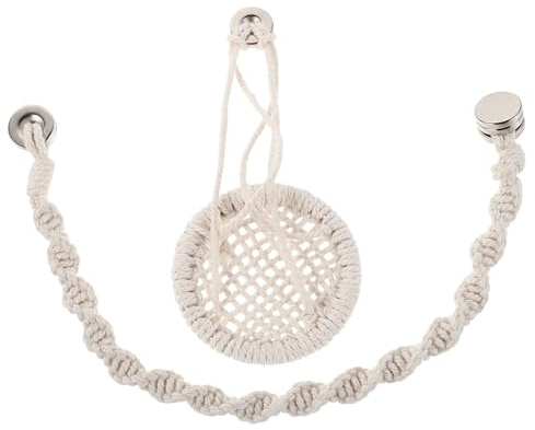 Happyyami 1 Set Reptilien-Kletterhängematte, Brücke, handgewebte Hängeliege aus Seil mit Magnetaufhängung für Kleintiere, geeignet für Eidechsen, Geckos, Springspinnen, Terrarien und Lebensräume