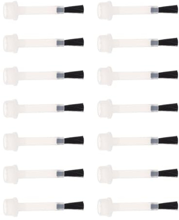 TIKODIDA Cepillos para Esmalte de Uñas 20 Piezas Cabezal de Repuesto 9 Mm para Gel Uñas Pinceles para Manicura Uso Profesional y Doméstico