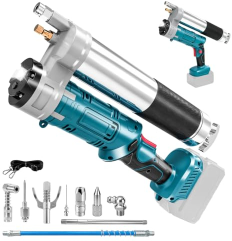 Fettpress kompatibel med Makita 18 V-batteri, 8 000–12 000 PSI, 180–200 g/min,