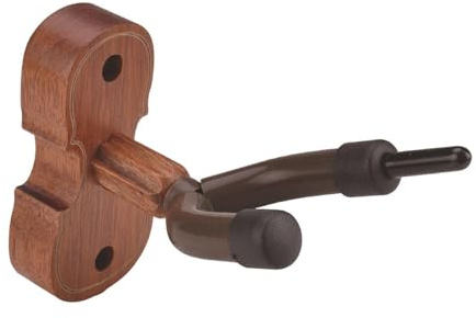 PUXZYAX Stabiler Geigenwandständer mit Bogenhalter – sorgt für Ordnung im Wohnraum und ist gleichzeitig ein dekoratives Gitarren und Geigenständer aus Holz.