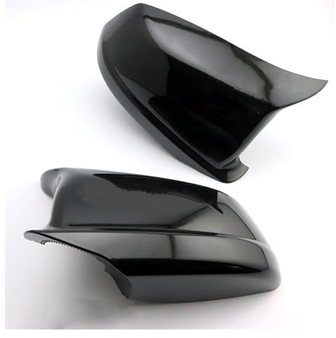 Spiegelkappen Für 5 Series F10 F11 F18 Für Pre-Lci 10-13 Spiegelkappen Seitenspiegelkappen Hintertürflügel Rückspiegelabdeckungen(Bright black)