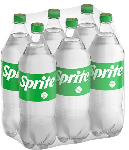 Sprite – 6 Bottiglie da 1.5 L, Gusto Lemon-lime, A Basso Contenuto di Zuccheri, Bottiglia PET 100% Riciclabile, Gusto Naturalmente Rinfrescante, Bevanda Analcolica Frizzante