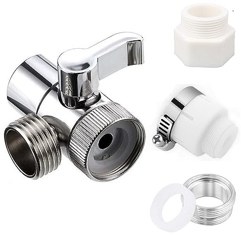 Mässing handfat ventil avledare kran splitter för kök eller badrum handfat kran till slang adapter kran adapter delningsdel M22 x M24 (stil A)