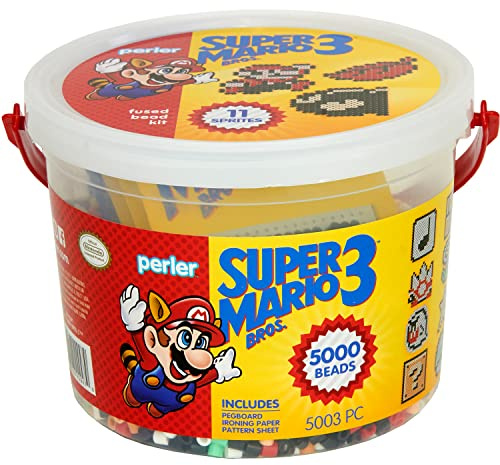Perler Craft Bead Bucket Activity Kit, 5003 pcs, Super Mario Brothers - 80-42947