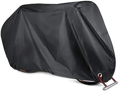Ergocar Telo Copribici Impermeabile Copri Bicicletta da Esterno 210D Antipolvere Vento Pioggia Protezione UV per Mountain Bike Bici da Strada Motocicli，Nero XL (78.7 x 27.6 x 43.3)