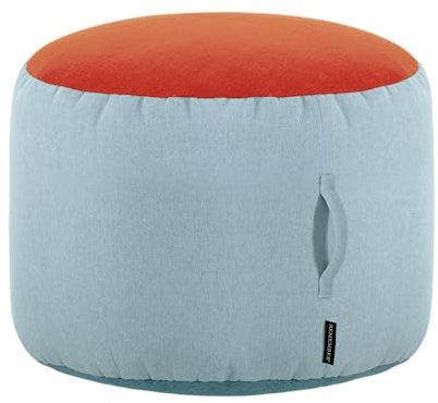 REMEMBER Sitzhocker PoufPouf Sky - H 40 - hochwertiger Sitzhocker