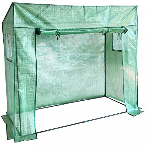 NYVI Foliengewächshaus NYVIGreen 150x100x50 cm - Gewächshaus für Pflanzen, Gemüse - Überwinterungszelt wetterfest, atmungsaktiv, lichtdurchlässig - Treibhaus für Garten, Terrasse, Balkon