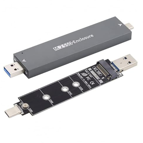 Xiwai Type-C USB3.0 a Combo NVME M-Key M.2 NGFF SATA SSD PCBA Carcasa 2280/2242/2230 mm Adaptador RTL9200B Chipset