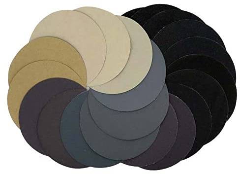 Disques Abrasifs 125 Mm Papier Abrasif Étanche Grain 800-3000 Assortis Pour Polissage Humide/sec 30 Pièces