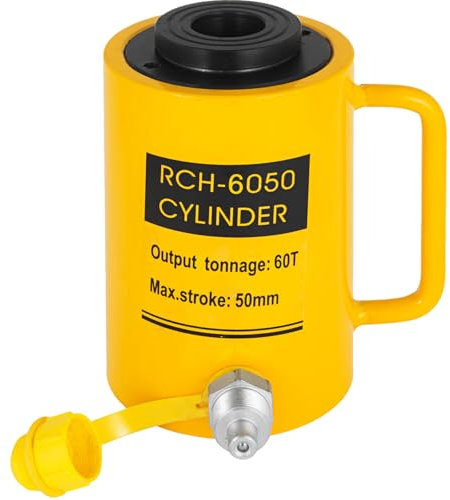 VEVOR 60 T 2 Zoll Hydraulikzylinder Jack Hollow Einfachwirkende Hydraulikzylinder 50 mm Hydraulische Hebezylinder für Rigger Fabricators (60 T 2 Zoll Hollow)