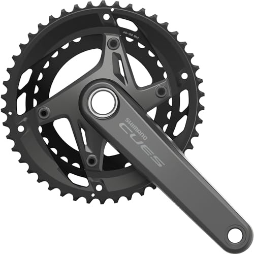 Shimano CUES FC-U6010 2x11-fach Kurbelgarnitur, Black, 170 mm