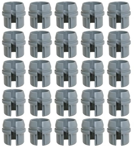 Heyous 25PCS Grey 1/2 Inch Non Metallic Cable Connector Snap on Mount Single Cable 14/2 10/3AWG Two Cable 14/2 12/2 14/3AWG for Confined Area