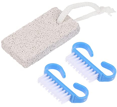 Housoutil Teiliges Fußpflege-set Mit Hornhautentferner Fußschrubber Und Nagelbürste Praktische Maniküre-werkzeuge Für Glatte Füße Und Gepflegte Nägel Blau