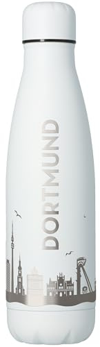 Goodtimes Trinkflasche Dortmund Skyline 500ml (Weiß)