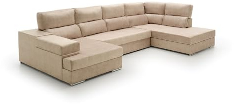 Velare | Sofa Gran Chaise Longue Cama Massima Diseño y Alta Gama Beige Derecha