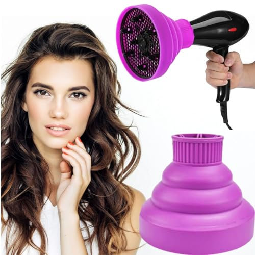 Diffuser Hair Universal, Diffuser Attachment Curls Hair, Diffuser Hair Dryer Portable, Diffuser Hair Dryer Attachment, Diffuser Attachment Silicone, Hair Dryer Diffuser, Foldable Hair Dryer Attachment