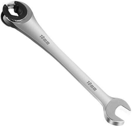 Llave de tuerca acampanada de trinquete, llave de trinquete con rotación abierta de 180°, llave de ciruela, bayoneta, trinquete rápido, llaves combinadas de doble apertura para manguera de tubo, tubo