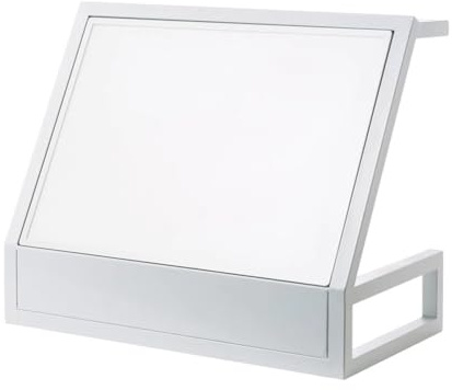 XILYZMO Werbung Menükarte Foto, A3 Desktop-LED-Werbe-Leuchtkasten, Magnetischer Bilderrahmen Hintergrundbeleuchtung Plakatrahmen, Plug-in-Display Schilderhalter(Weiß)