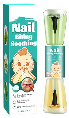 Esmalte de uñas anti mordida, esmalte anti -mordedura de uñas - Sabor amargo pulgar el esmalte de uñas de - Solución natural efectiva, chupación de pulgar el cuidado de la uña, sin mordedura de