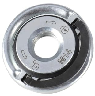 Accesorios para cortadoras de césped Compatible con amoladora autoblocante de liberación rápida M14, placa de prensado, tuerca de brida, tuerca de mandril, placa de prensado, herramienta de sujeción d