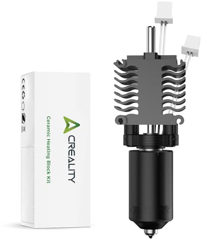 Creality Hi Keramik Hotend Kit mit Schnellwechsel Düse, Unterstützt 300 °C Hochtemperatur, Hochgeschwindigkeitsdruck, Austauschbares Heizblock Kit für 3D-Drucker Hi Combo