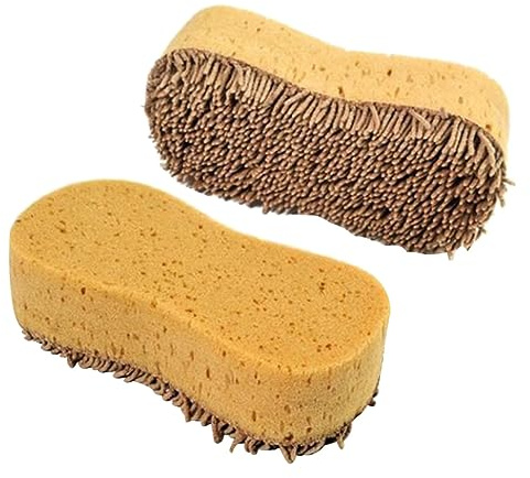 DECORNIJIA Esponja para Coches 2 Piezas Esponja para Lavar Autos Antiarañazos Suave y Absorbente Limpieza Automotriz para Uso Diario