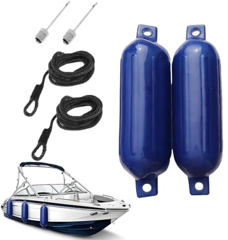 Generico Parampeggiatori di attracco della Barca - Protettive Pontoon Fenders | per la Navigazione a Prova di UV per Laghi, Mari, Piscine, Coste, Aree di Surf, Guardie Laterali gonfiabili per impiegh