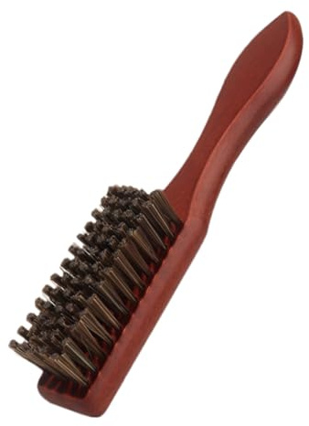 OUNONA Bartbürste für Männer mit Weichen Nylonborsten Komfortabler Griff für Friseursalon und Persönliche Bartpflege Zuhause
