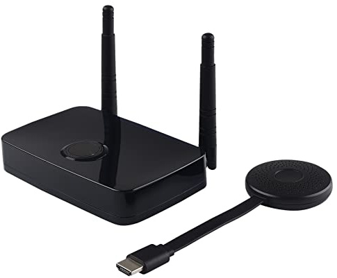 Ujjdwiurgh Wireless Receiver Transmitter HD Dongle Adapter for Streaming Video/Audio From Laptop PC Smartphone to HDTV/Projector