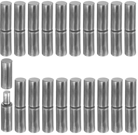 QUARKZMAN 20 Piezas De Bisagras De Barril Soldables, 2-3/8 x 1/2 Acero Al Carbón De Uso Pesado Bisagras Desmontables Para Puertas De Metal Puerta Abatible Cuesta De Remolque