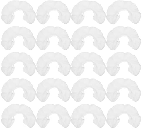 Healifty 50 Federe Monouso a Forma di U per Cuscino da Massaggio, Copri Poggiatesta Non Tessuto Morbido e Igienico per Saloni di Bellezza, Centri Benessere e Cliniche